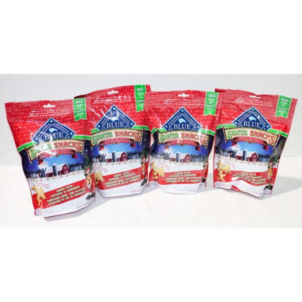 4 X 311G BLUE BUFFALO OATMEAL & CINNAMON DOG TREATS