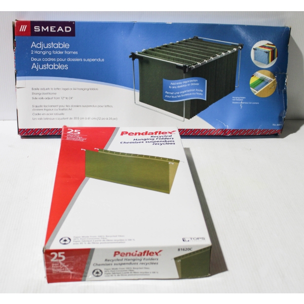 25 PENDAFLEX LEGAL SIZE HANGING FOLDERS & FOLDER FRAME