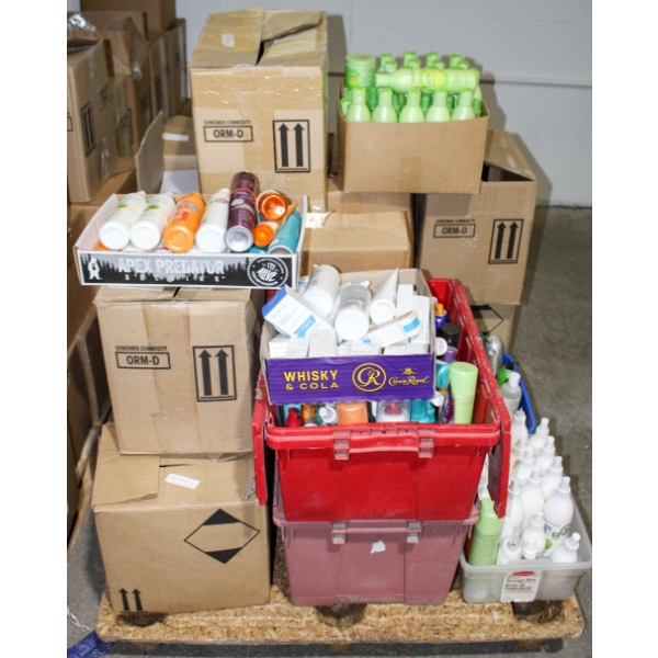 NAME BRAND HAIR PROD. PARTIAL & FULL BOTTLES PALLET