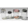 Image 1 : 4 VINTAGE GLASS CANNING JARS - MASON ETC.