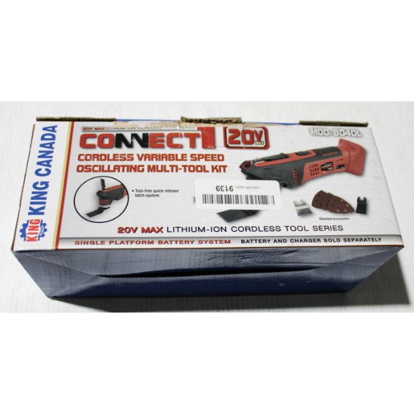 NEW KING CANADA 20V CORDLESS MULTI-TOOL - MODEL 8040L