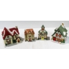 Image 1 : 4 CHRISTMAS VILLAGE SCHOOL HOUSE ETC. LIGHT READY