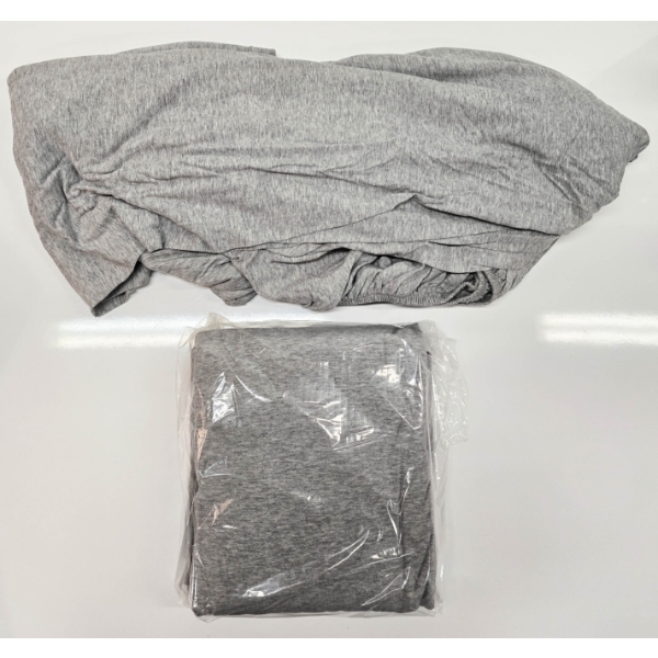 JERSEY TWIN SIZE SHEET SET - GRAY