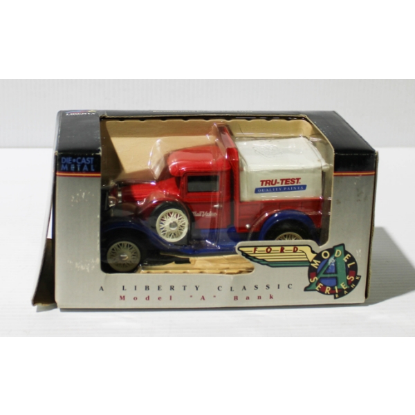 FORD MODEL A TRU-TEST LIBERTY CLASSIC DIE CAST COIN BANK