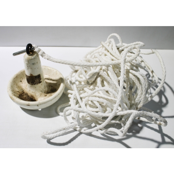MUSHROOM BOAT ANCHOR W/ 50+ FT ROPE