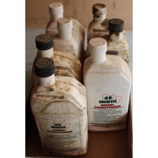 49 NORTH LUBRICANTS DIESEL FUEL CONDITIONER - 7 PARTIAL CONTAINERS