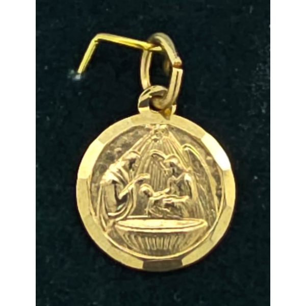 10K GOLD BAPTISMAL PENDANT