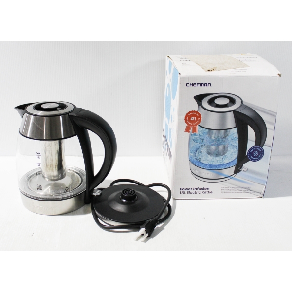 1.8L CHEFMAN POWER INFUSION ELECTRIC KETTLE