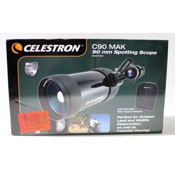 NEW CELESTRON 90MM SPOTTING SCOPE MODEL 52268