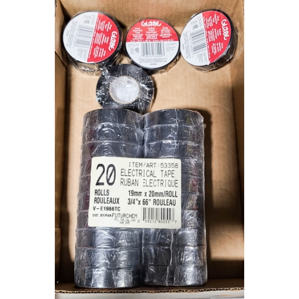 25 GLOBE & TITAN 3/4" ELECTRICAL TAPE 