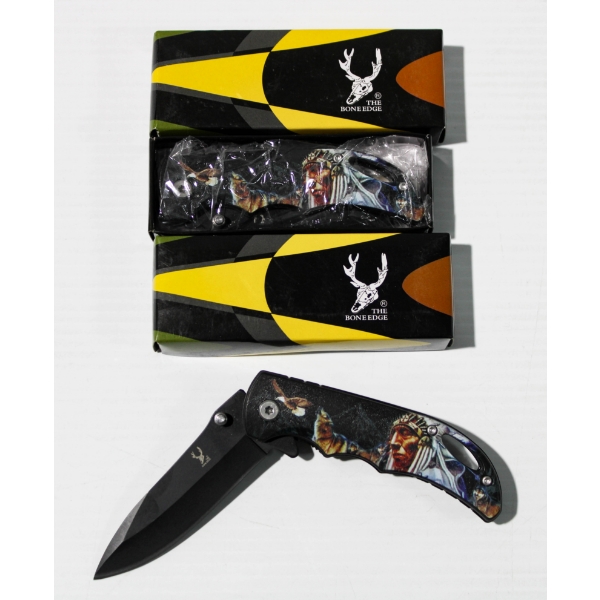 2 THE BONE EDGE FOLDING POCKET KNIFE 