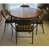 Image 1 : VINT. FOLDING CARD TABLE W/ CHAIRS