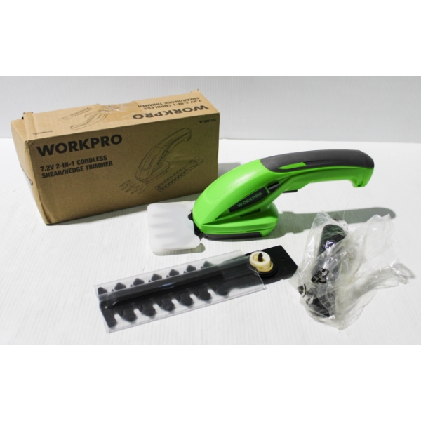 WORKPRO 2 IN 1 CORDLESS SHEARER / HEDGE TRIMMER