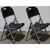 Image 1 : 2 NEW DELUXE CONTOURED FOLDING CHAIRS