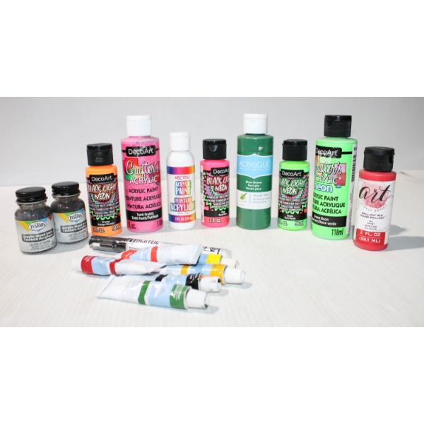 ASST. NEW CRAFTING PAINT - ACRYLIC & OIL 