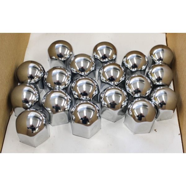 18 CHROME WHEEL NUT COVERS