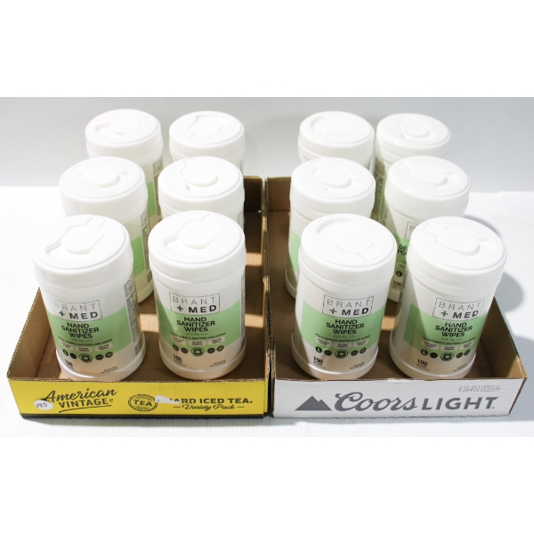  1200 BRANT + MED HAND SANITIZER WIPES