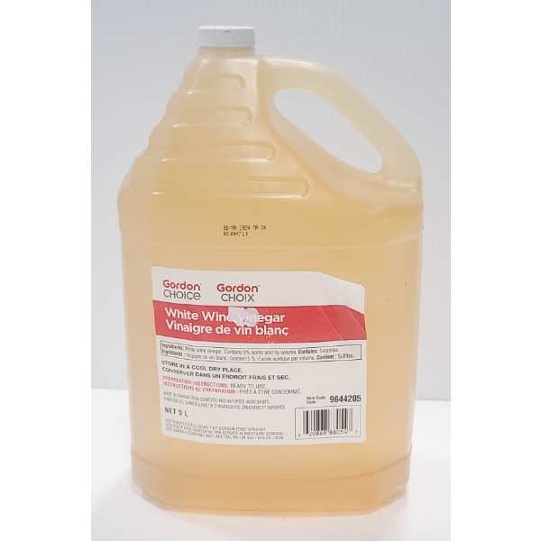5L GORDON CHOICE WHITE WINE VINEGAR