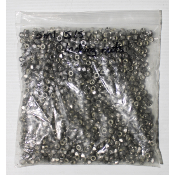 NEW 5ML S/S LOCKING NUT - WEIGHT 1.540KG