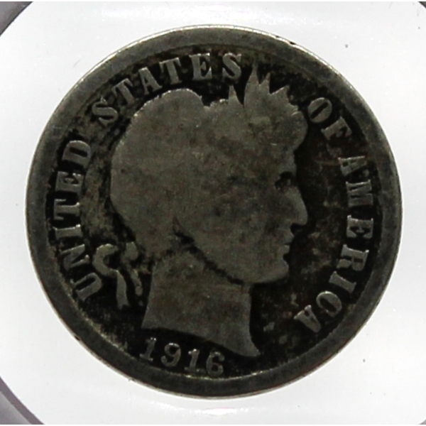1916 USA SILVER 10 CENT COIN
