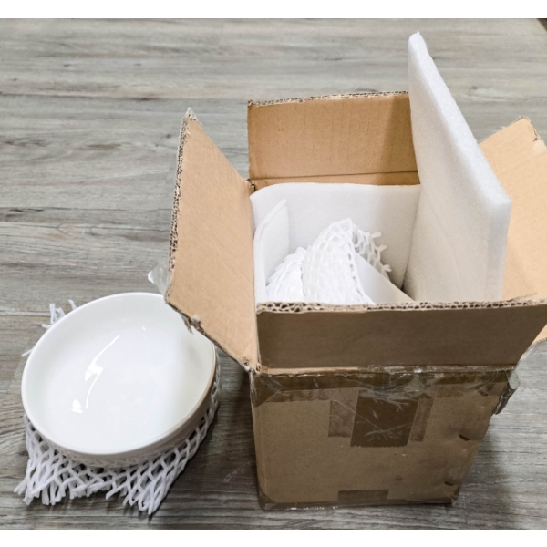 THREE DOWAN WHITE BONE CHINA BOWLS