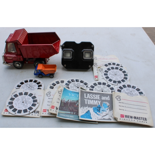 VINTAGE VIEWMASTER W/ REELS & DIECAST TOYS 