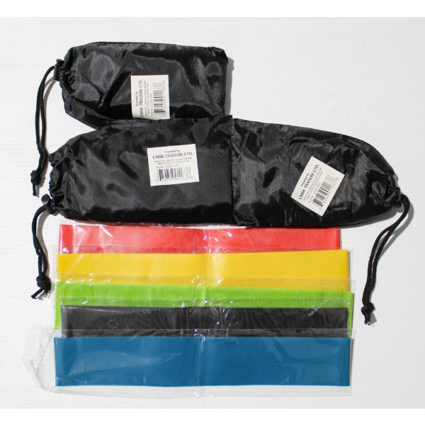 YOGA RESISTANCE EXERCISE BANDS - 4 NEW SETS 