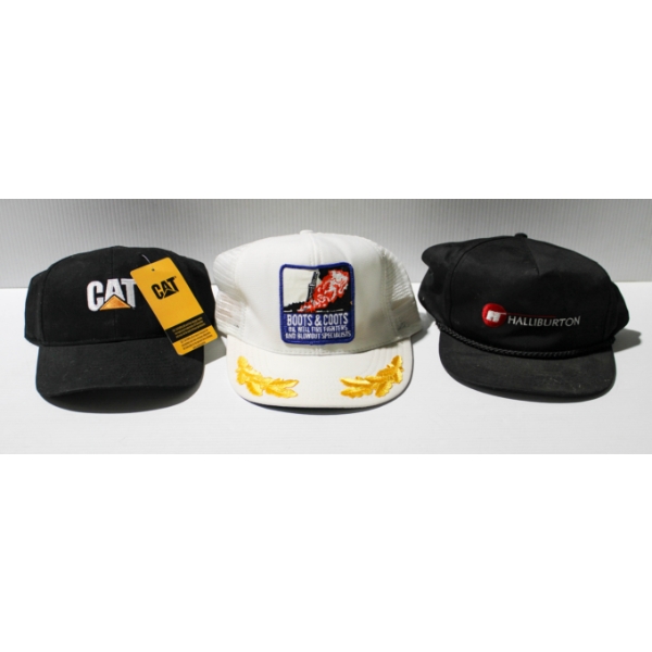 CATERPILLAR - BOOTS & COOTS OIL WELL FIREFIGHTERS HAT ETC.