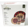 16PC NEW WHITE RIVER LUMBERJACK DINNERWARE SET