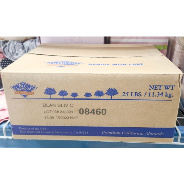 25 LBS BLUE DIAMOND ALMOND SLIVERS