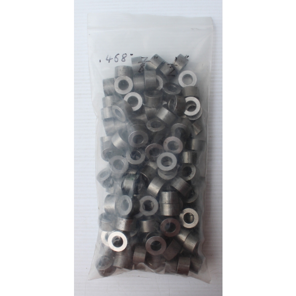 100+ NEW METAL SPACER RINGS - .468 - 7/8" 1/2"