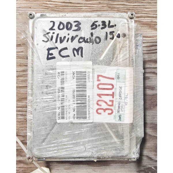 SALVAGED 2003 5.3L SILVERADO 1500 ECM