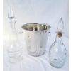 Image 1 : 2 GLASS WINE DECANTERS & ICE BUCKET