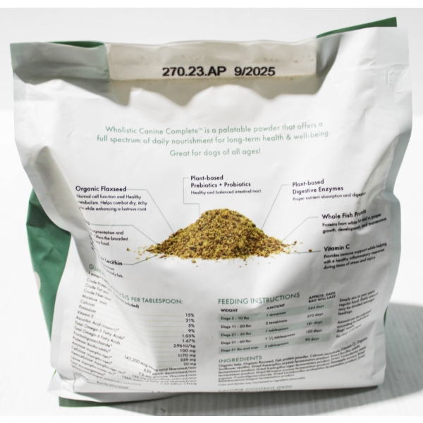 WHOLISTIC ORGANICS CANINE COMPLETE ENHANCED MULTIVITAMIN