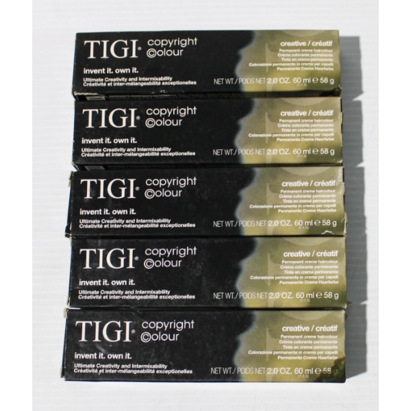 5 TIGI C. COLOR DEMI-PERMANENT PRO. HAIRCOLOR CREAM