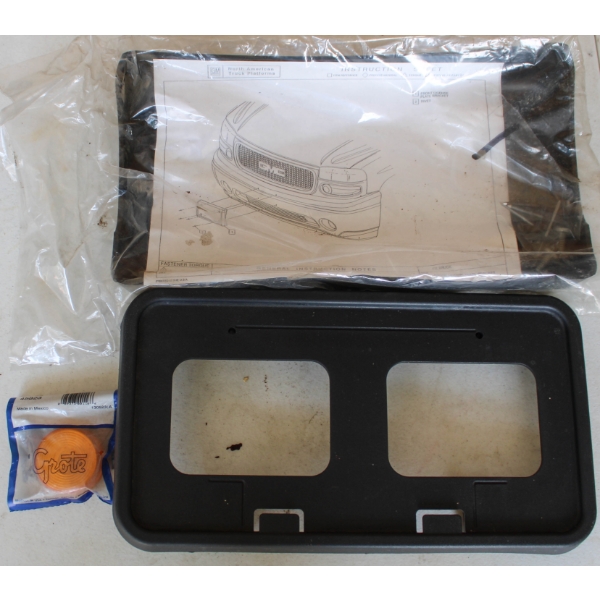 NEW GMC FRONT LICENCE PLATE BRACKET INSTALLATION KIT