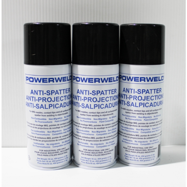 3 X 454G (1LB) POWERWELD ANTI-SPATTER AEROSOL