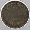 Image 1 : 1896 NEWFOUNDLAND VICTORIAN SILVER 20 CENT