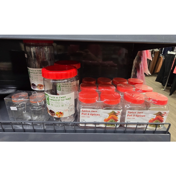 ASSORT. STORAGE CONTAINERS