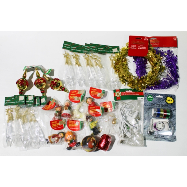 CHRISTMAS HOLIDAY TREE ORNAMENTS & SUPPLIES