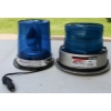 Image 1 : 2 BLUE FLASHING VEHICLE WARNING LIGHTS