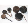 Image 1 : HANDMADE LEATHER NATIVE DRUMS & RATTLES