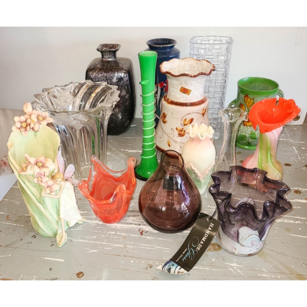 VASES - ART GLASS ETC. 