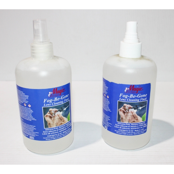 2 X 16OZ MAGIG FOG-BE-GONE LENS CLEANING FLUID