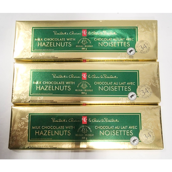 3 X 300G PRESIDENT'S CHOICE CHOCOLATE BARS