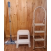 Image 1 : STEP STOOL STEP LADDER & MOP