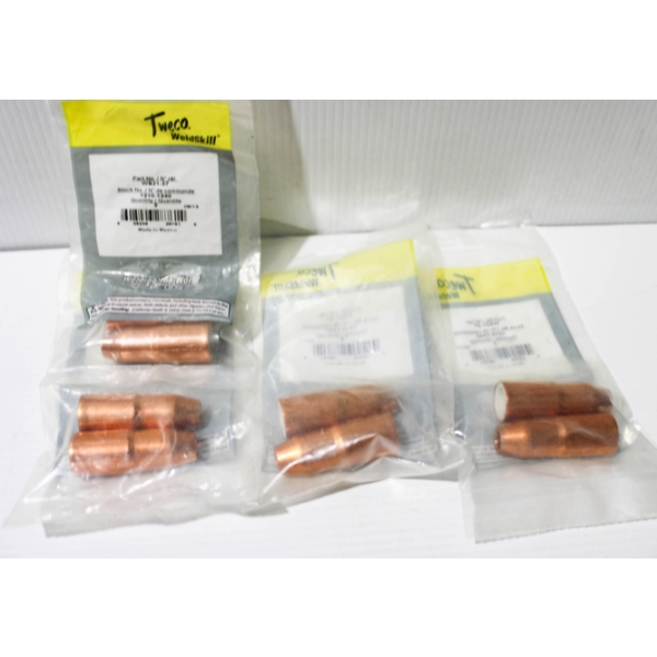 8 NEW TWECO WELDSKILL WS21-37 MIG WELDER NOZZLE ENDS