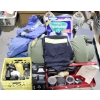 Image 1 : MISCELLANEOUS PALLET - SAFETY PANTS - COVERALLS - OIL ETC.