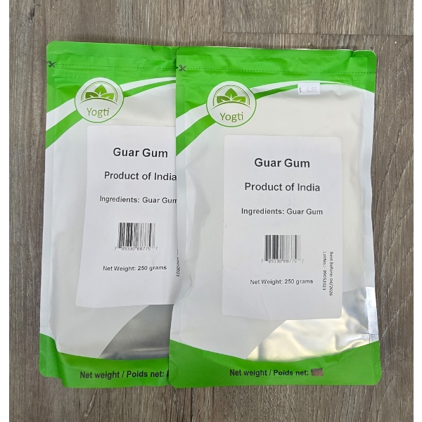 TWO 250G PACKS GUAR GUM - BB 2026