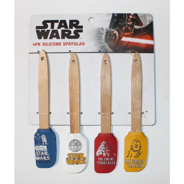 4 STAR WARS SILICONE SPATULAS